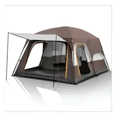 GENERICO - Carpa Camping Tienda Familiar4-6 Marrón Personas Impermeable