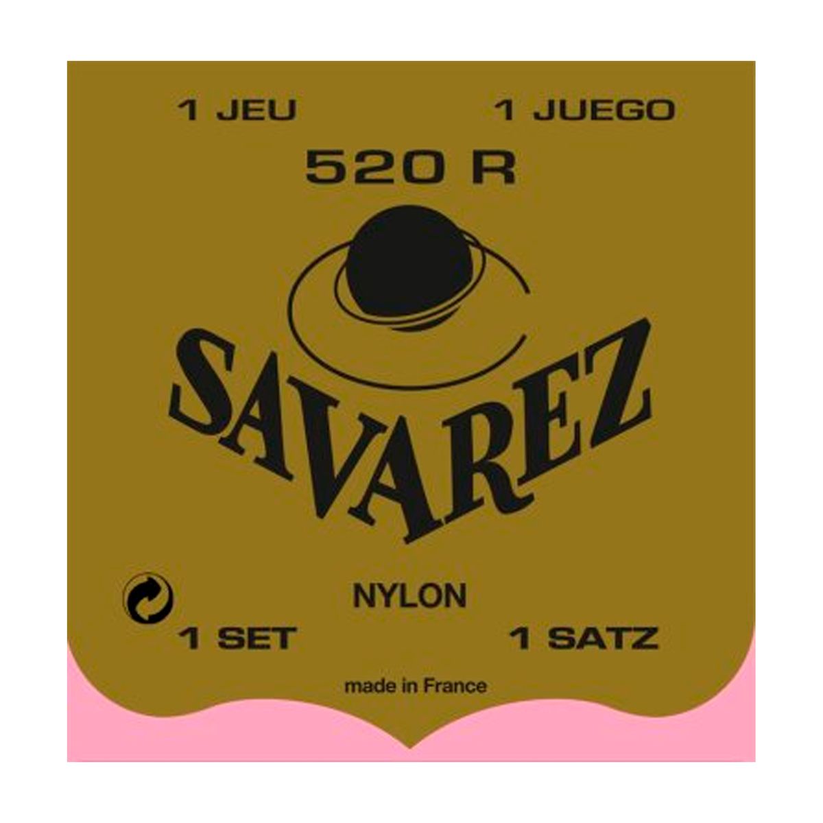 SAVAREZ - Set de Cuerdas Guitarra Clásica Nylon Savarez SET 520R
