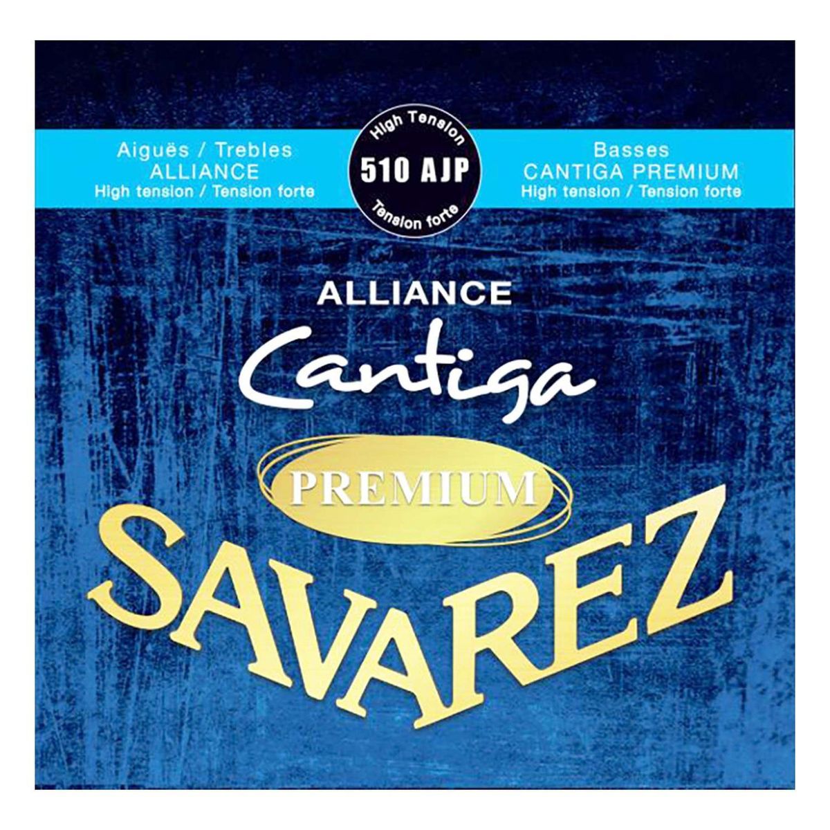 SAVAREZ - Cuerdas Guitarra Clásica Nylon Alliance Cantiga Carbono Tensión Alta Savarez 510AJP