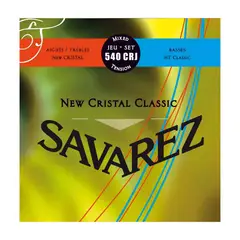 SAVAREZ - Juego de cuerdas guitarra clásica Tensión Mixta New Crystal Classic 540CRJ