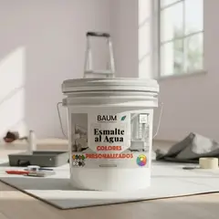 BAUM - TINETA PINTURA ESMALTE AL AGUA - MOKA PASTEL 18-P - PINTURASPROFESIONALES CHILE
