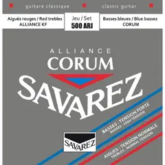 SAVAREZ - Set Cuerdas Guitarra 500 ARJ bajos alta tensión agudos tensión normal Corum Series