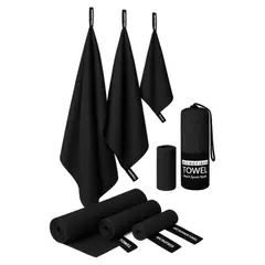 GENERICO - Pack X3 Toallas Microfibra Viaje Secado Rapido Toalla De Baño Deportiva Microfibra Xl BELUG