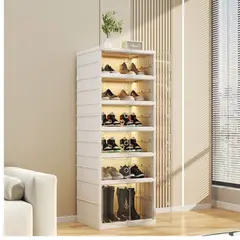 GENERICO - Organizador de Zapatos Premium de 6 Niveles - Plegable, Puerta Magnética y Diseño Reforzado
