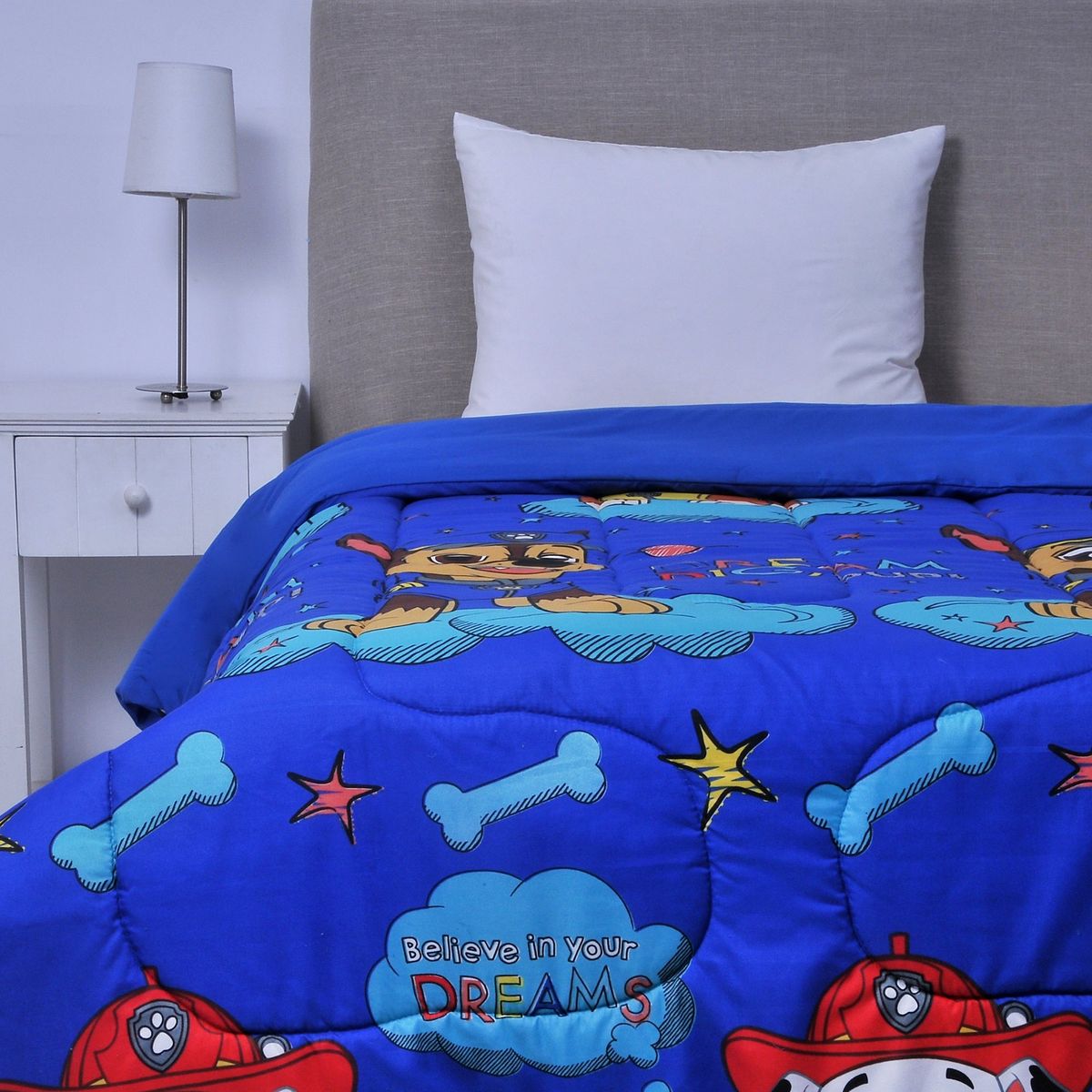 MASHINI - CUBRECAMA PLUMON PAW PATROL KIDS 1.5 PLAZAS