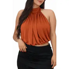 AUVA - Top con cuello englobado mujer