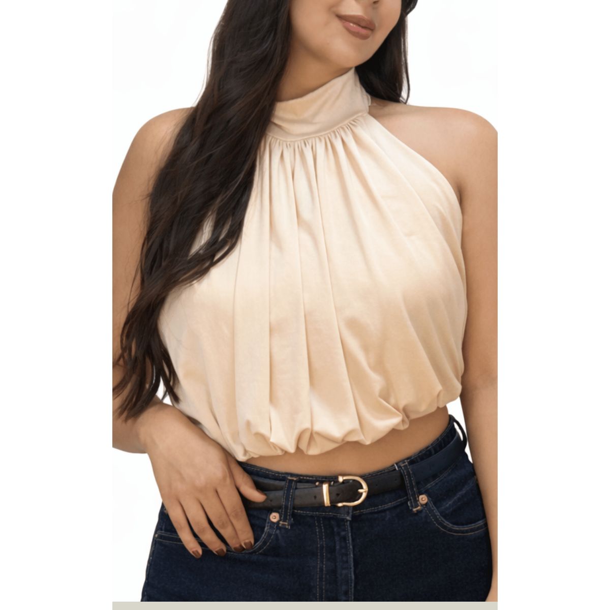 AUVA - Top con cuello englobado mujer AUVA