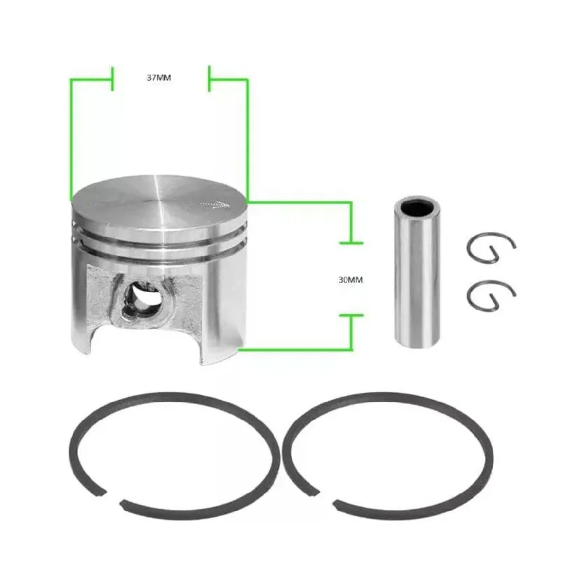 GENERICO - Kit Cilindro Piston Y Anillos Para Motosierra Stilh Ms170