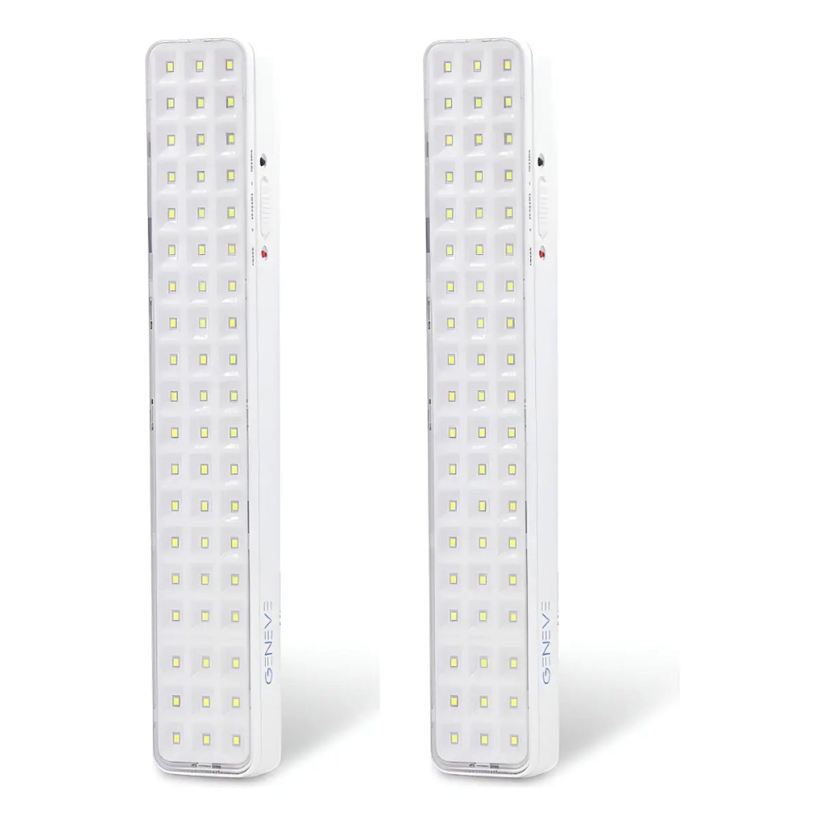 IRM - Luces De Emergencia Pack 2 60 Led Recargable Pared Portatil Interior Seguridad Calidad FIGOIMPORT