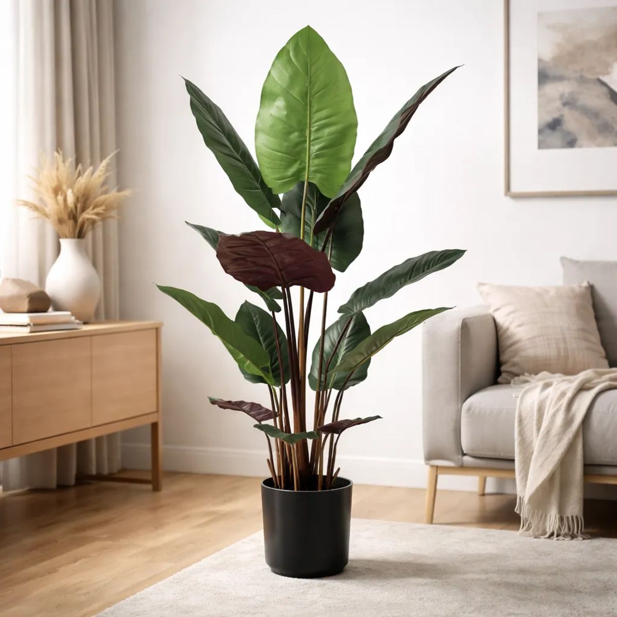 GENERICO - Planta Artificial Decorativa 1.60cm Interior Con Macetero