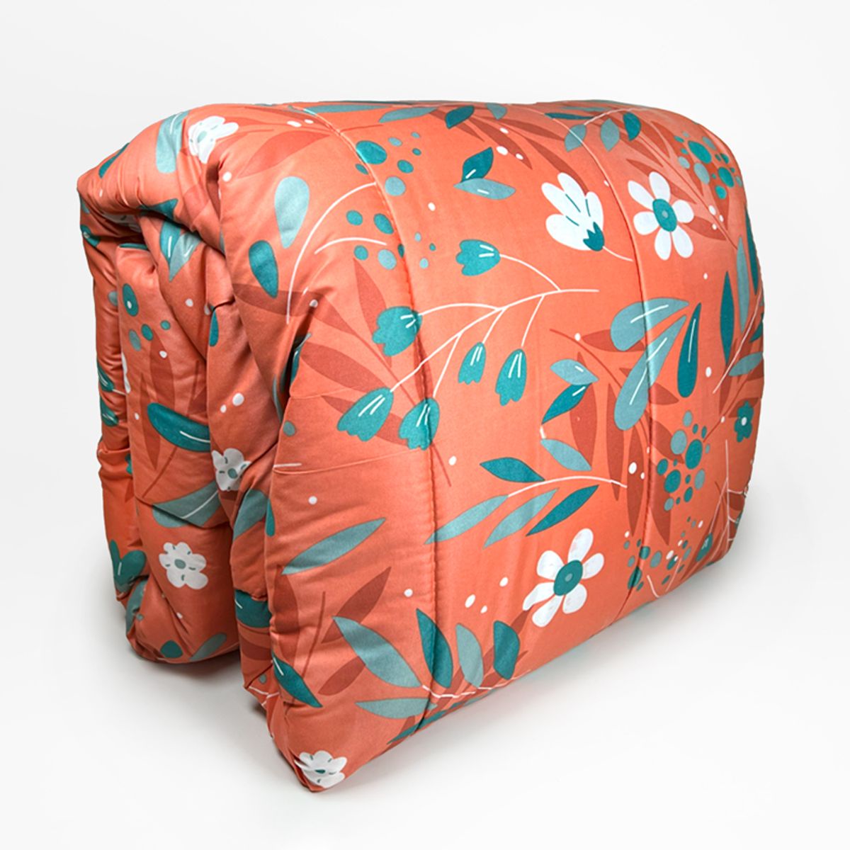 KEYHOME - CUBRECAMA PLUMON ESTAMPADO JARDIN TERRA KEY HOME 1.5 PLAZAS
