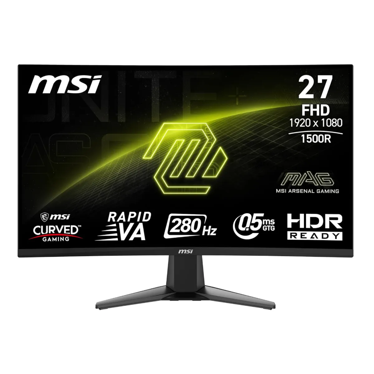 MSI - Monitor Gamer MSI MAG 276CXF 27 Curvo FHD 280Hz 0.5ms VA