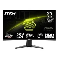 MSI - Monitor Gamer MAG 276CXF 27 Curvo FHD 280Hz 0.5ms VA