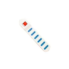 FSL - Alargador con Interruptor 6 Posiciones 10A 250V – Cable 3M - Regleta de Enchufes Segura y Práctica