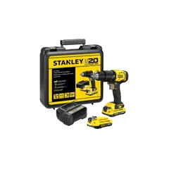 STANLEY - Kit Taladro Percutor 20v + Accesorios Scd712d2k-b2 A