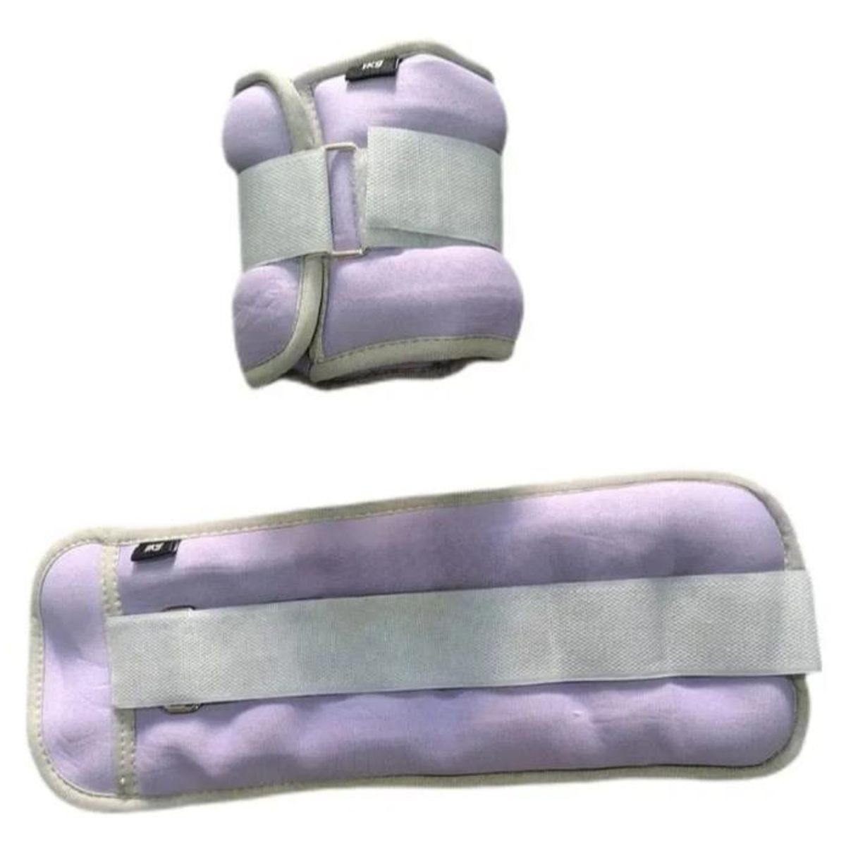 GENERICO - Tobilleras con peso 1kg por pierna total 2kg Morado Neopreno