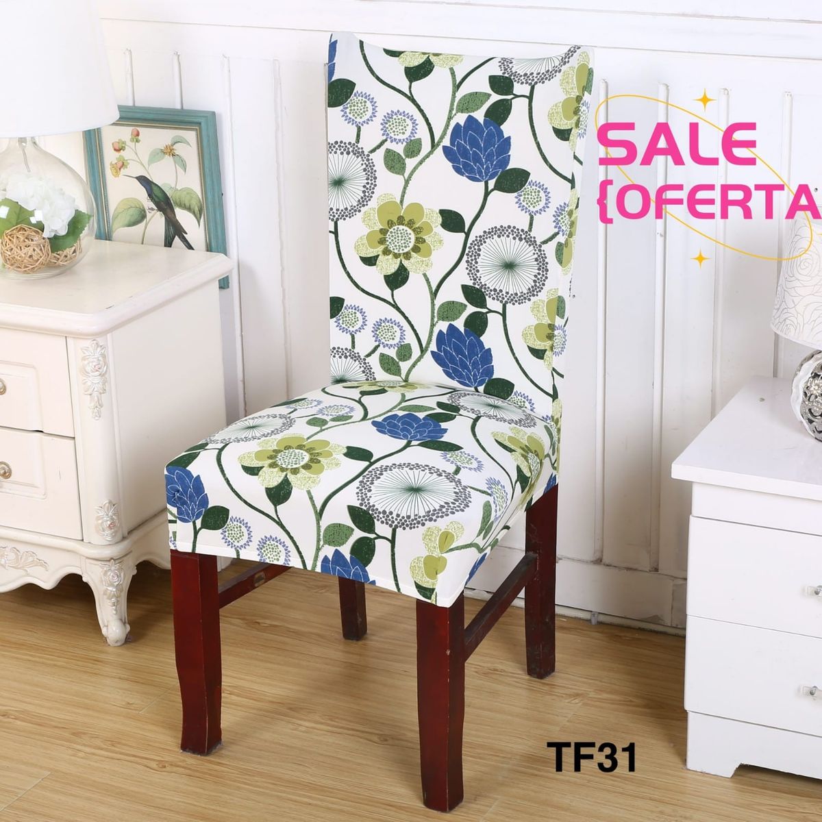 GENERICO - fundas para silla de comedor 6 unidades