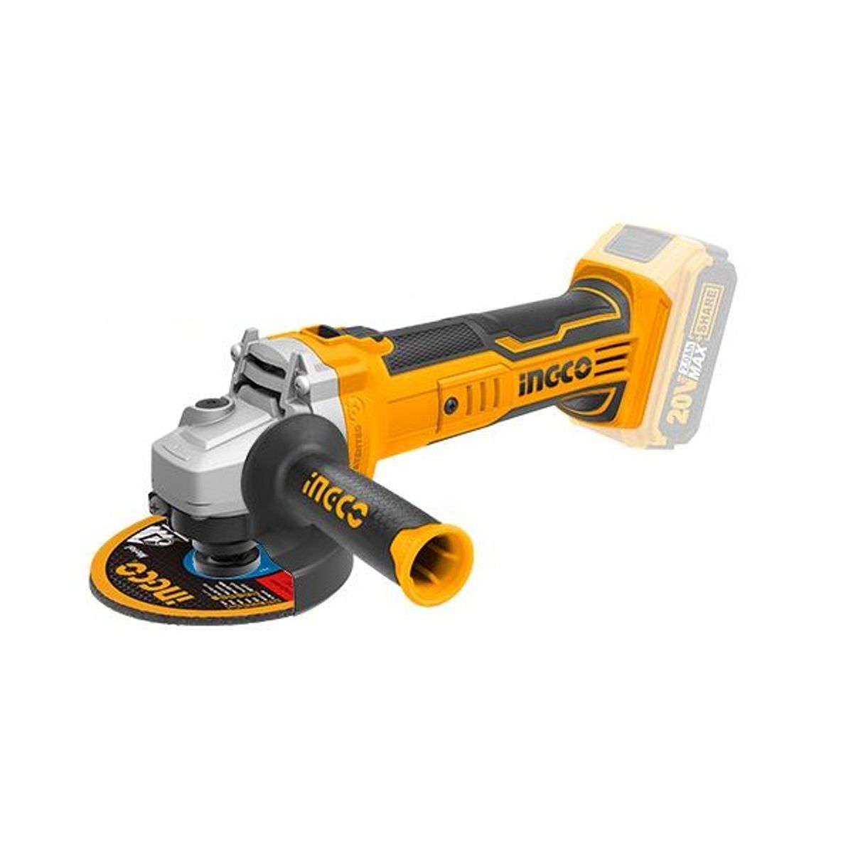 INGCO - Esmeril Bl C/Hm Industrial Inalambrico 4 1/2" 20V/115Mm