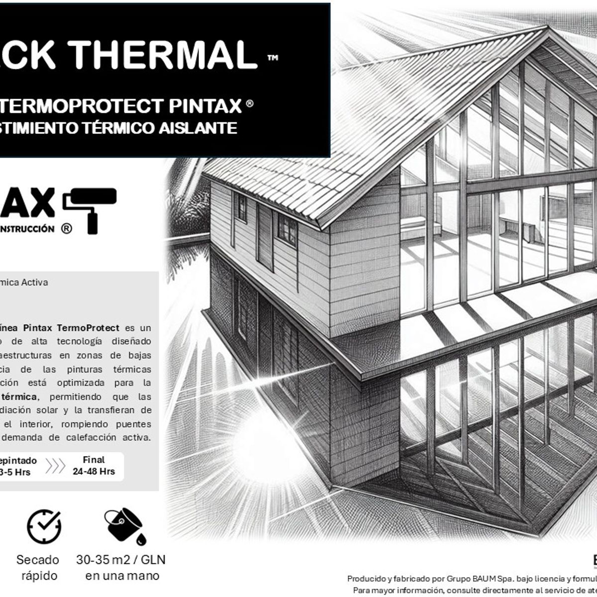 BAUM - AISLANTE TERMICO BLACK THERMAL PINTAX