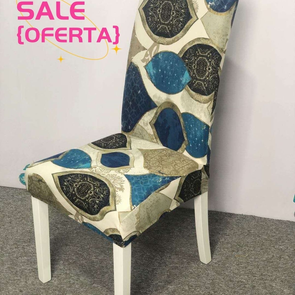 GENERICO - fundas para silla de comedor 6 unidades