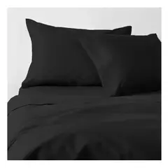 CANNON - Sabana King 200 Hilos Ec 100 % Algodón Negro