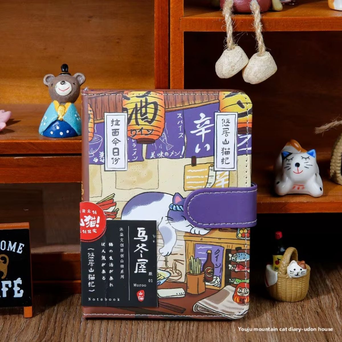 GENERICO - Agenda Cuaderno Diseño Gato Japonés Sakura 112 hojas M2