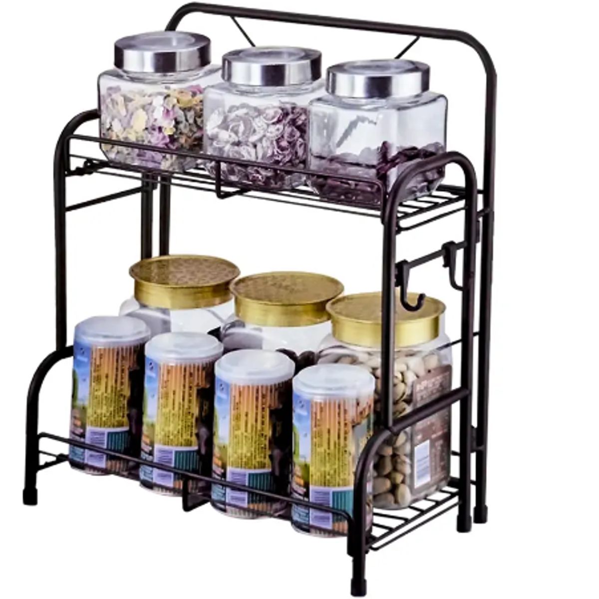 GENERICO - Organizador Para Especieros Tarros De Cocina 2 Niveles