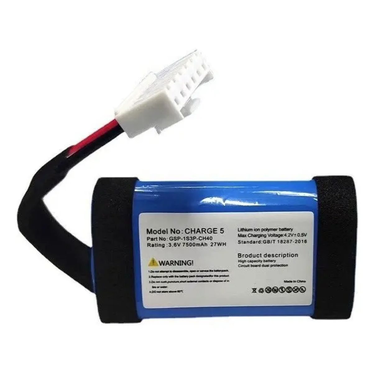 GENERICO - Bateria Repuesto Para Jbl Charge 5 (7500mah) Nueva