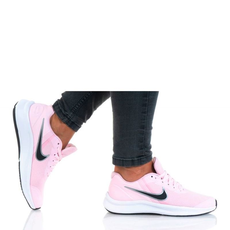 NIKE - Star Runner 3 Zapatilla Deportiva Niña Rojo (34.5 a 37.5) Nike