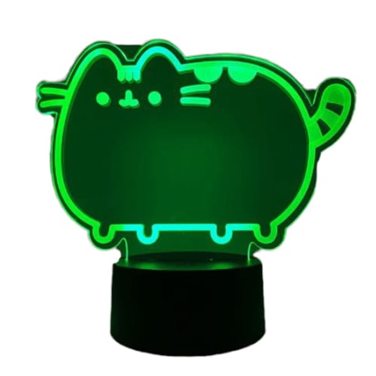 GENERICO - Lampara touch 3D Gato Kawai De 7 Colores