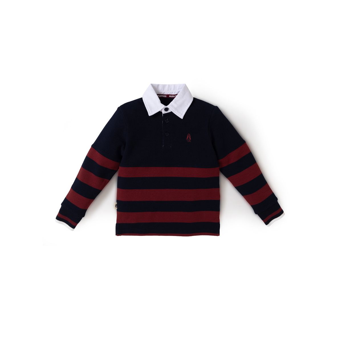 HUSH PUPPIES - Polera Manga Larga Niño Chester Rojo HUSH PUPPIES