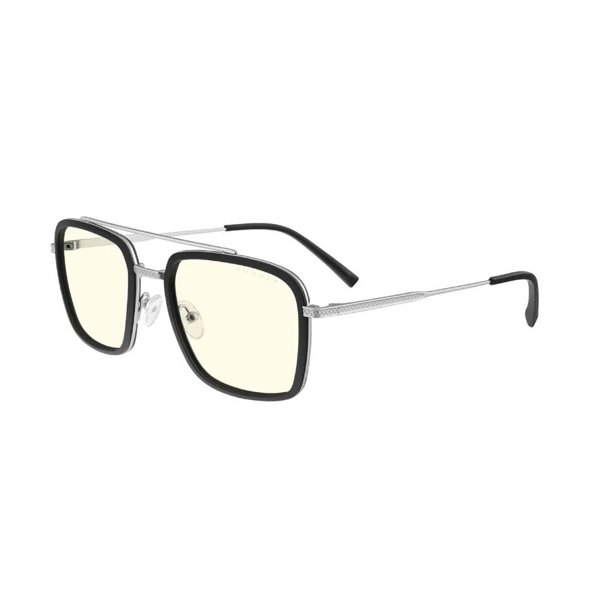 GUNNAR - Lentes Gunnar Barron Silver Clear - Tony Stark Design