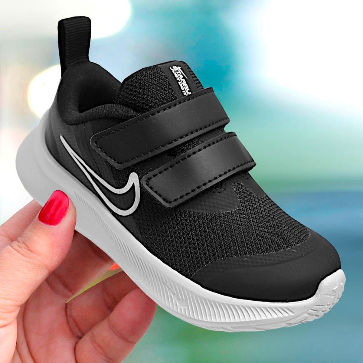 NIKE - Star Runner 3 Zapatilla Deportiva Niño Negra (17.5 a 26) Nike
