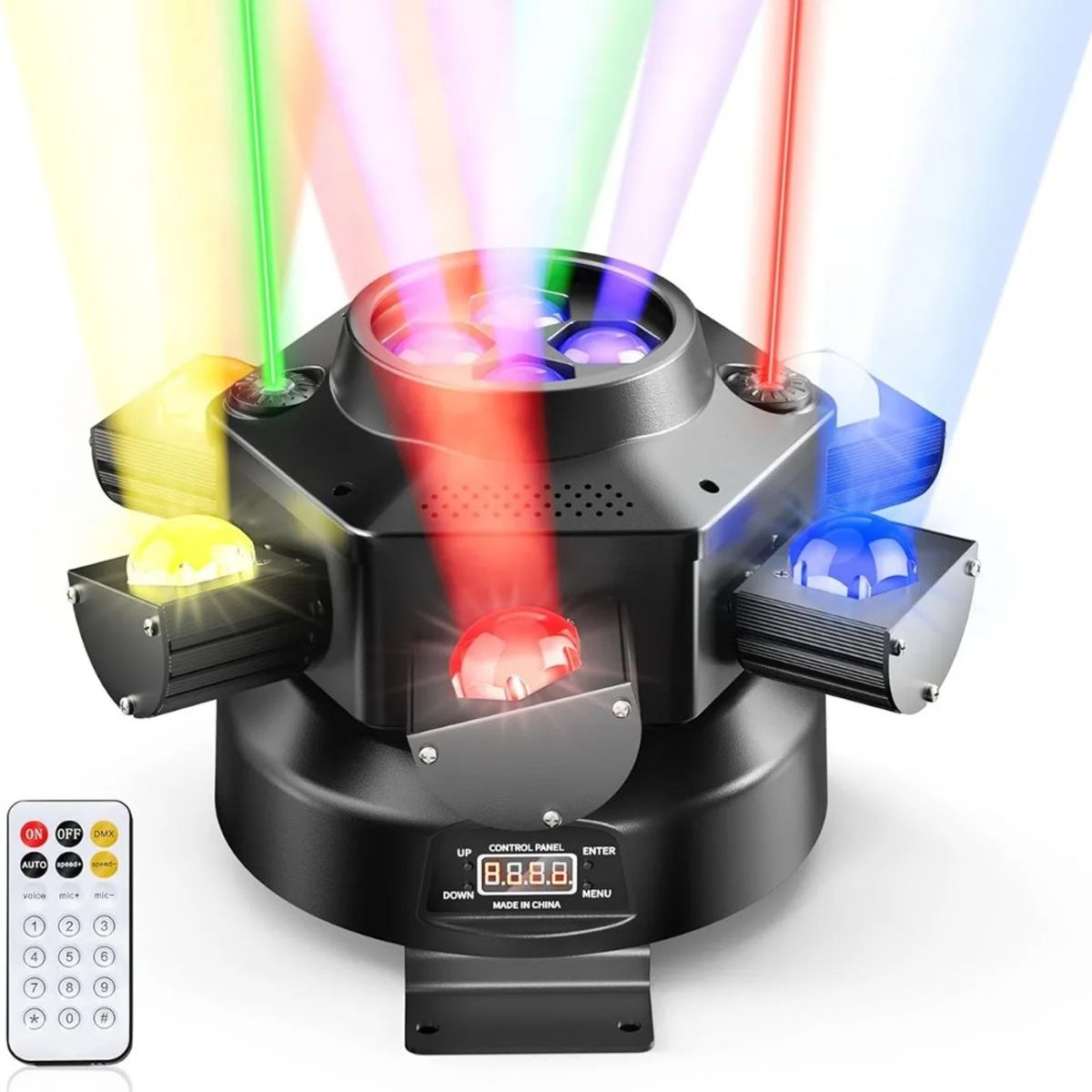 GENERICO - Cabeza Móvil De 6 Brazo Rgb Luz Láser Gobo Beam Laser 180w