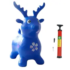 GENERICO - Pony Saltarín Inflable con Sonido y bombin, Toro de Goma para Niños O Niñas