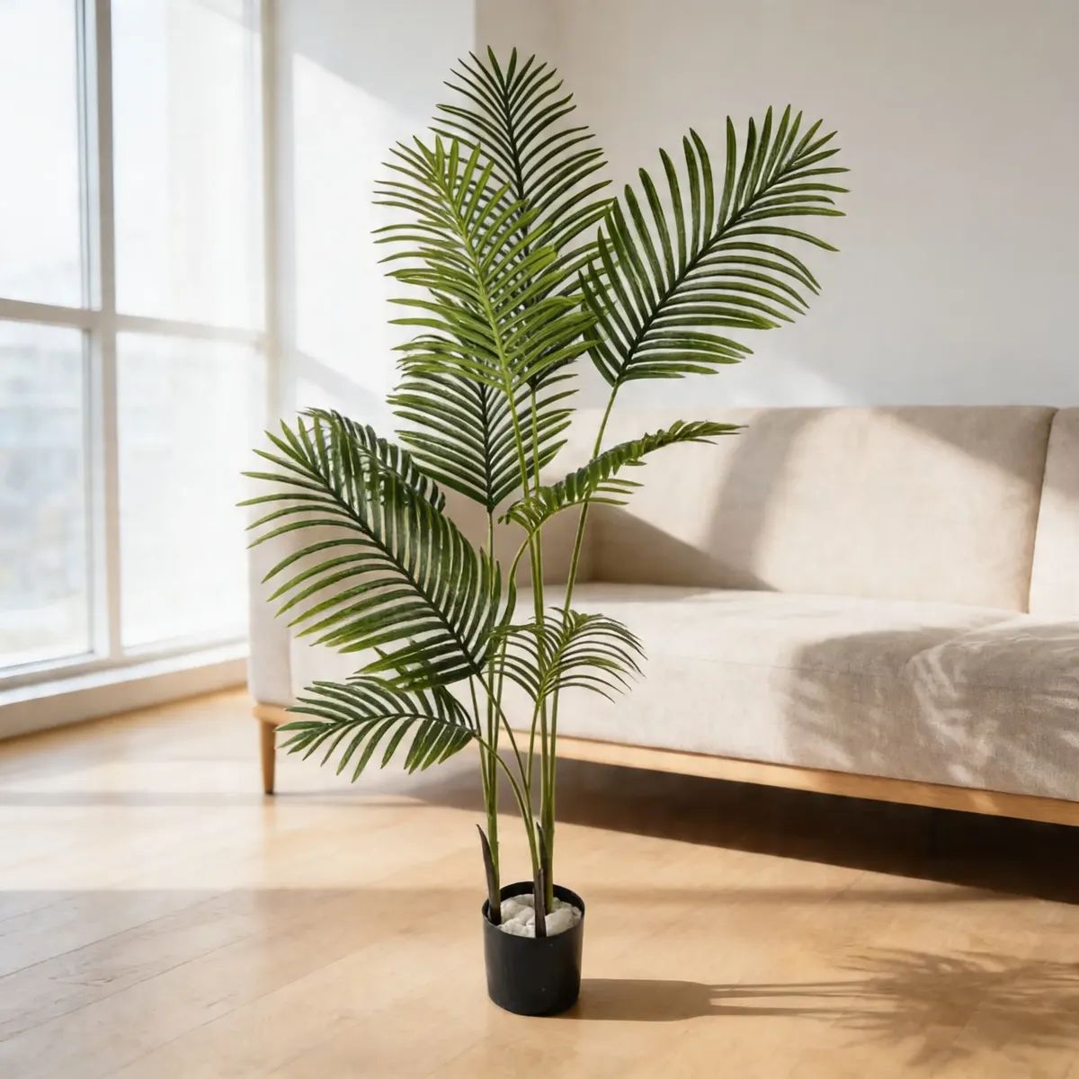 GENERICO - Palmera Artificial Decorativa Con Macetero De Hogar 150cm
