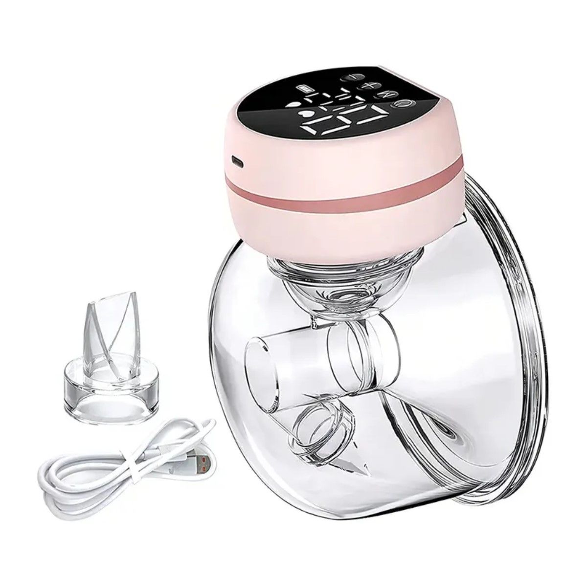 GENERICO - Extractor de leche eléctrico materna portátil rosa manos libres BELUG