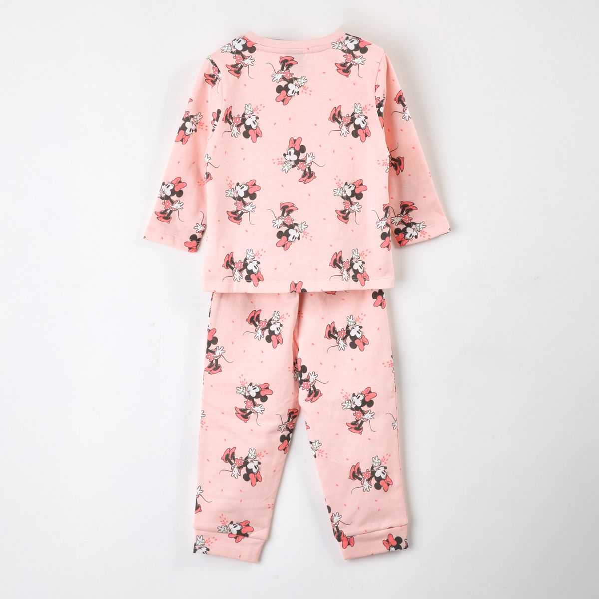 DISNEY - Pijama Manga Larga Niña Full Print Minnie Mouse Rosa Disney