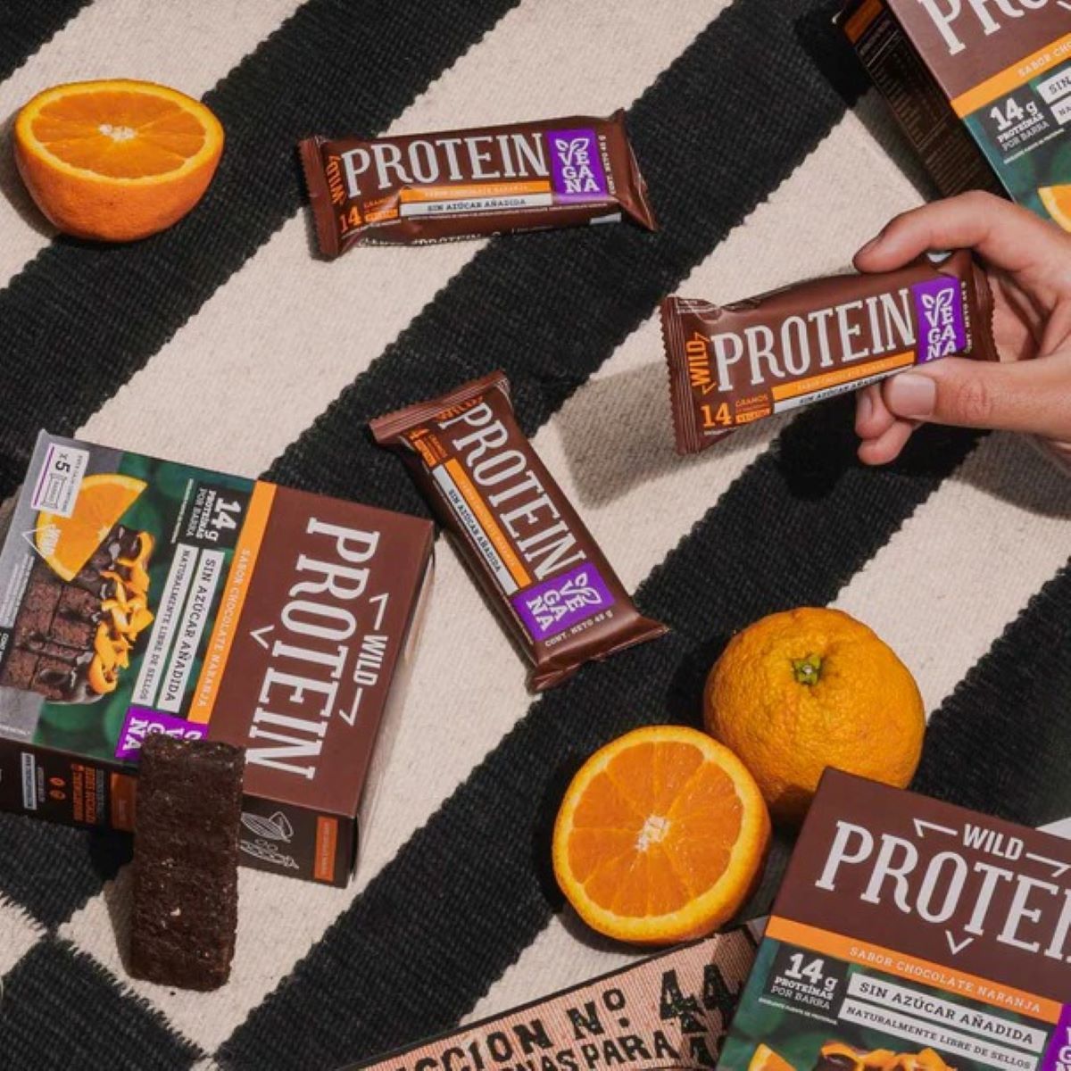 GENERICO - Barritas Wild Protein Choco Naranja x16 unidades