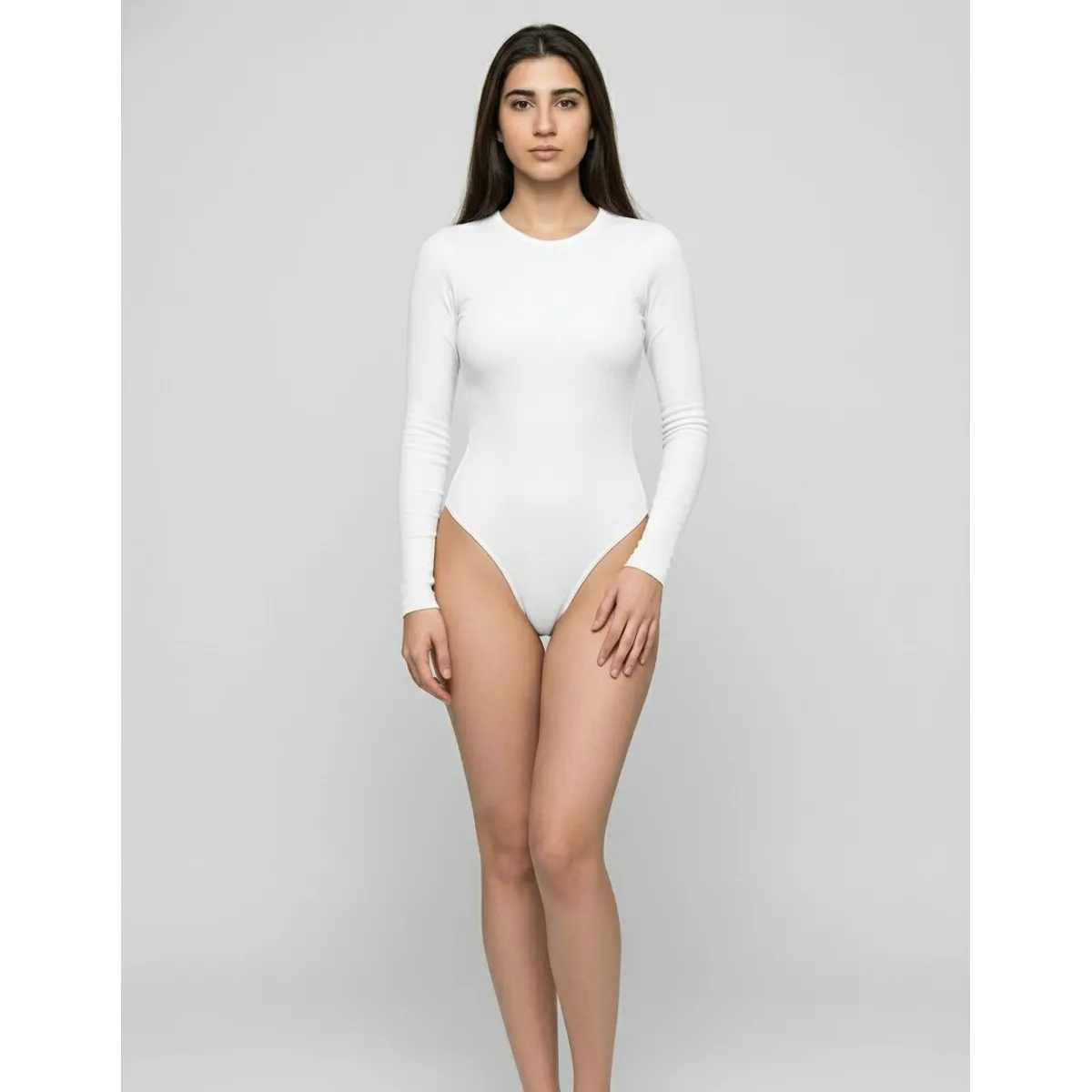 MABELLE - Body Mujer Cuello Redondo Manga Lisa