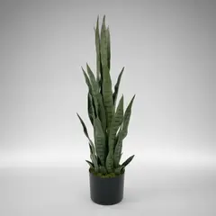 GENERICO - Planta Artificial Lengua De Suegra 90cm Con Macetero