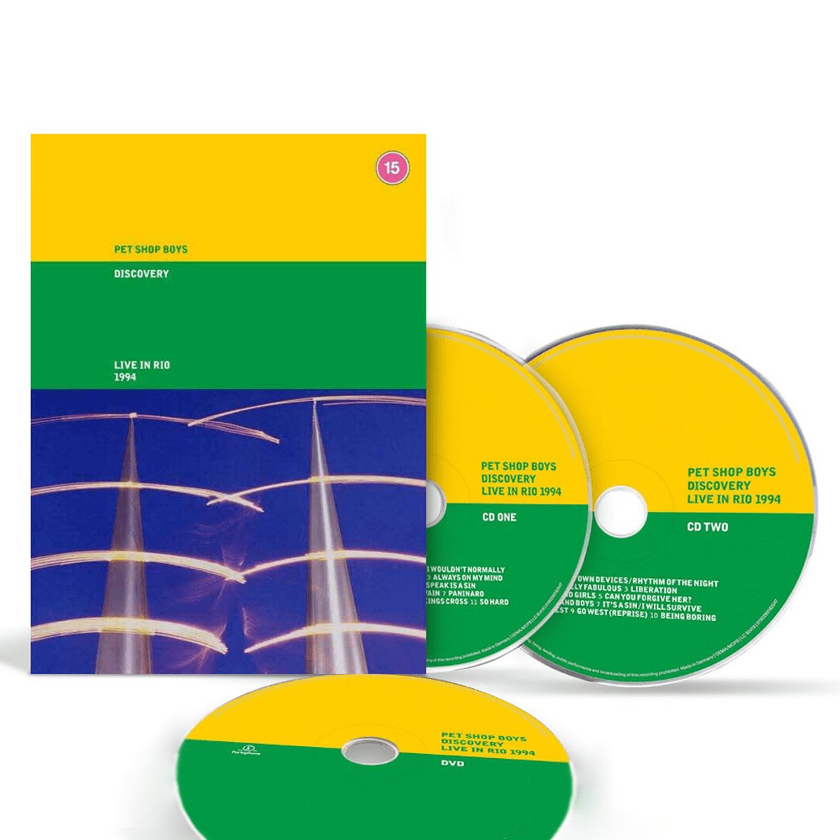 Parlophone - Pet Shop Boys - Discovery Live In Rio 1994 - CD Doble y DVD