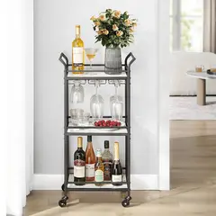 MSA MUEBLES SANTA ANA - Carro de bar black modern
