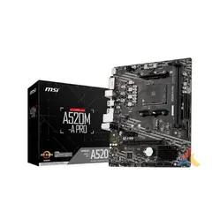 MSI - PLACA MADRE A520M-A PRO - MICRO ATX - sAM4 P/N A520M-APRO