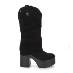 GOTTA - Bota Plataforma Negra Mujer 15039