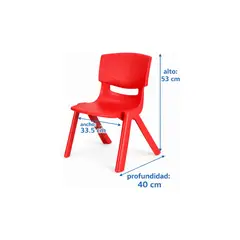 GENERICO - Silla Infantil Comedor Plastica Para Niños Tayronacl Jardin