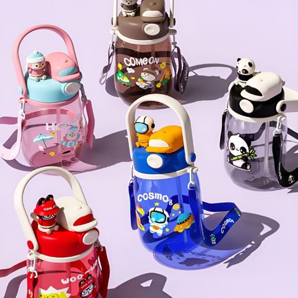 GENERICO - Vasos Cooler Agua Kids Para Niñas Y Niños 1000ML
