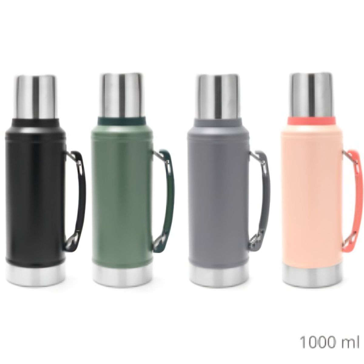GENERICO - BOTELLA TÉRMICA 1L DOBLE CAPA INOX - MANTIENE FRÍO Y CALOR