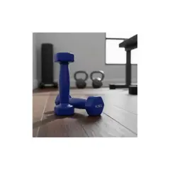 GENERICO - Par Mancuernas 0,5k Goma Vinílica Ejercicio Fitness Yoga Gym