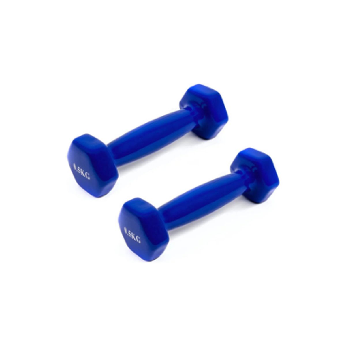 GENERICO - Par Mancuernas 0,5k Goma Vinílica Ejercicio Fitness Yoga Gym